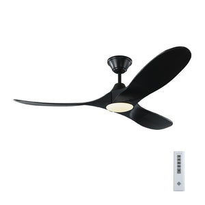 Visual Comfort Fan - 3MAVR52BKBKD - 52"Ceiling Fan - Maverick - Matte Black