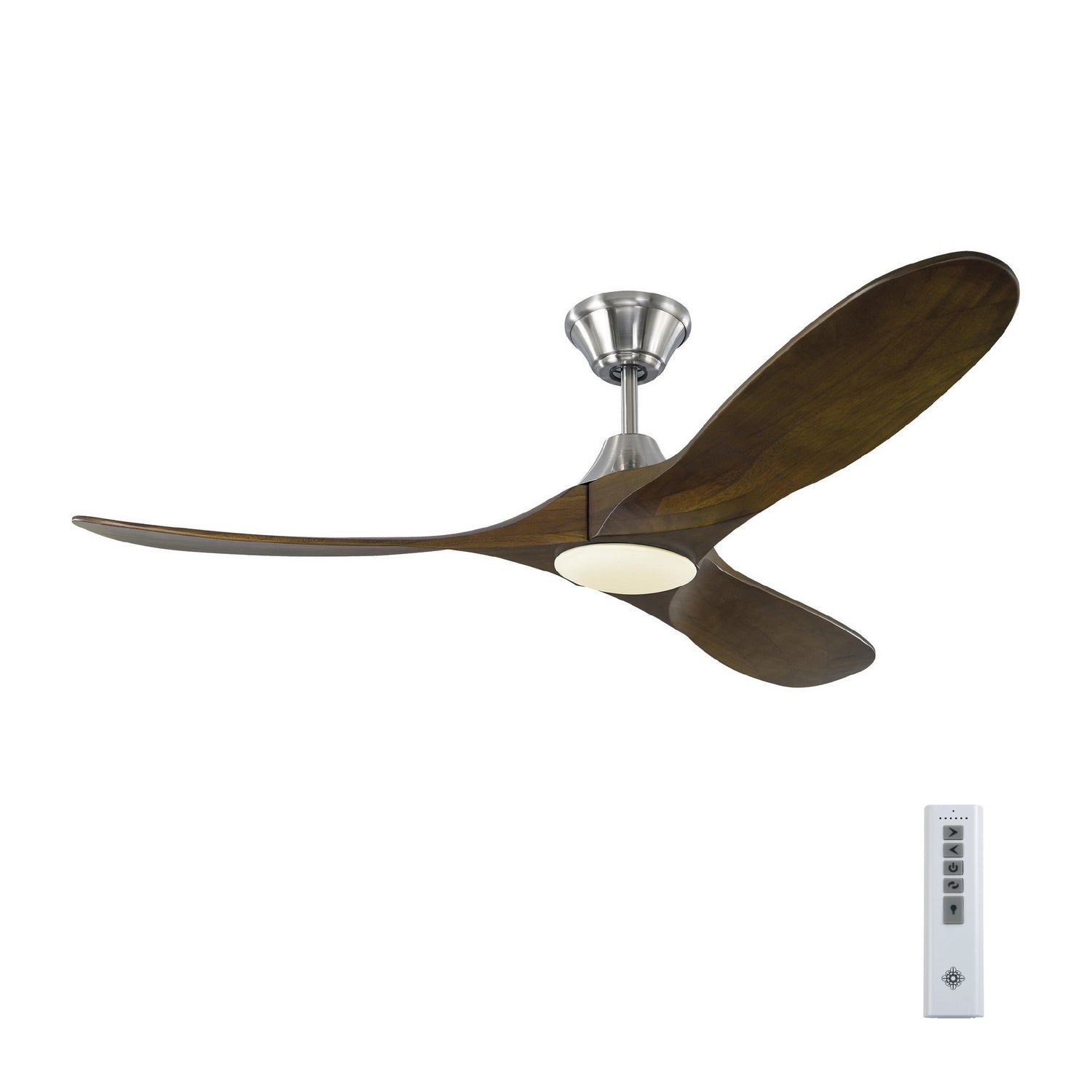 Visual Comfort Fan - 3MAVR52BSD - 52"Ceiling Fan - Maverick - Brushed Steel