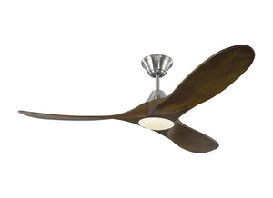 Visual Comfort Fan - 3MAVR52BSD - 52"Ceiling Fan - Maverick - Brushed Steel