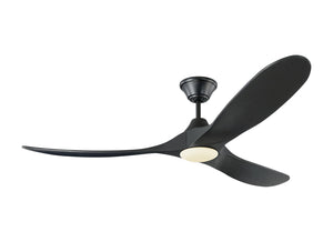 Visual Comfort Fan - 3MAVR60BKBKD - 60"Ceiling Fan - Maverick - Matte Black