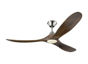 Visual Comfort Fan - 3MAVR60BSD - 60"Ceiling Fan - Maverick - Brushed Steel