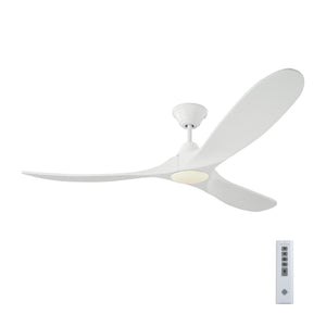 Visual Comfort Fan - 3MAVR60RZWD - 60"Ceiling Fan - Maverick - Matte White