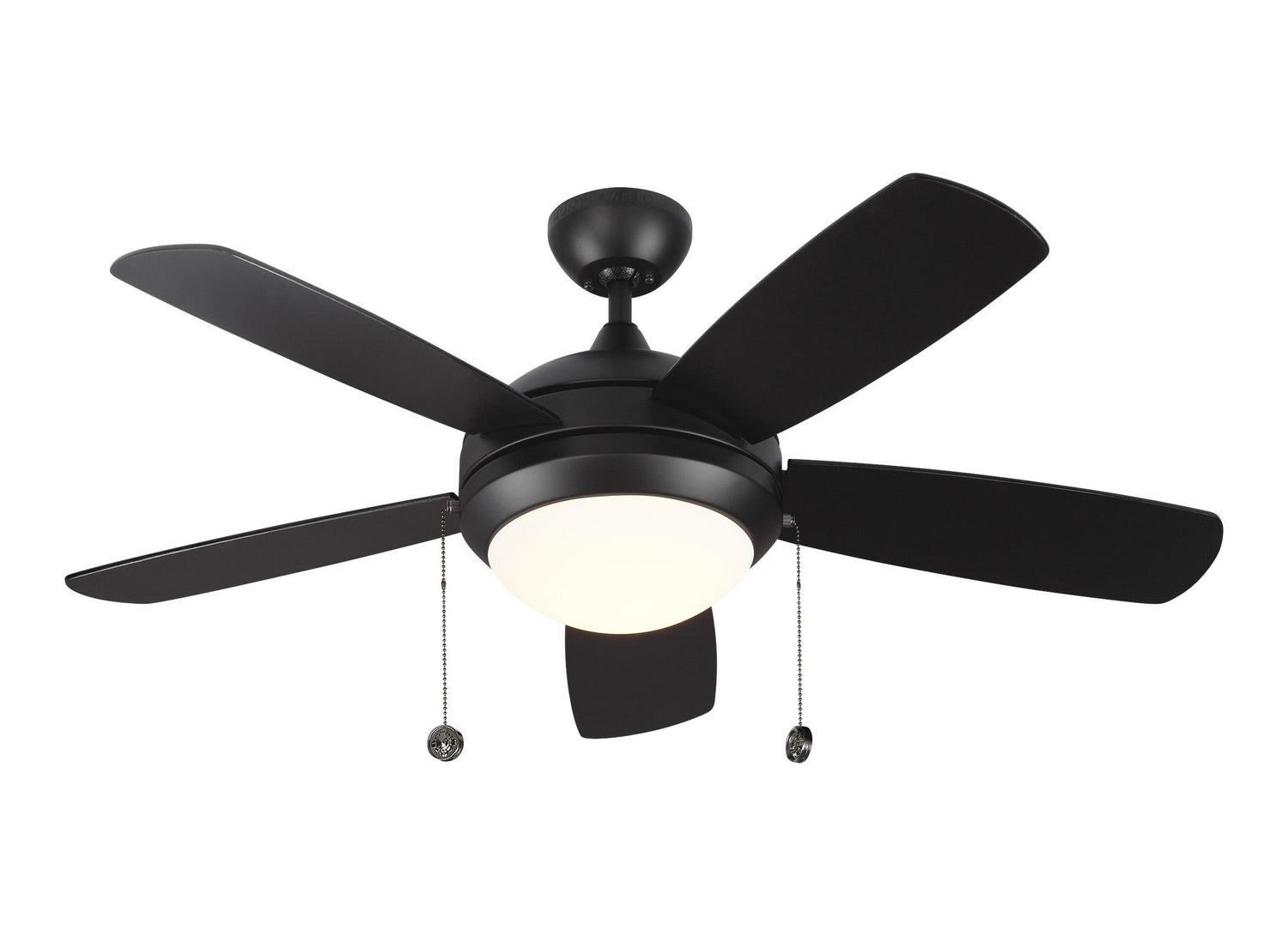 Generation Lighting. - 5DIC44BKD-V1 - 44"Ceiling Fan - Discus - Matte Black