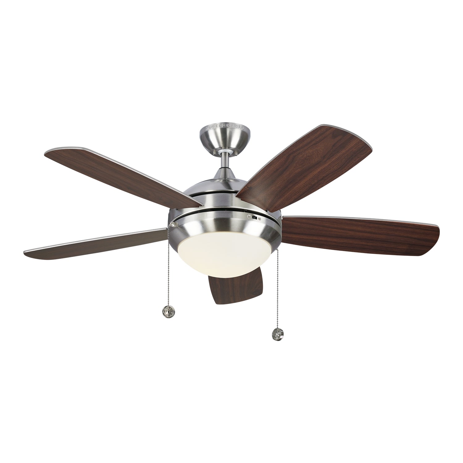 Generation Lighting. - 5DIC44BSD-V1 - 44"Ceiling Fan - Discus - Brushed Steel