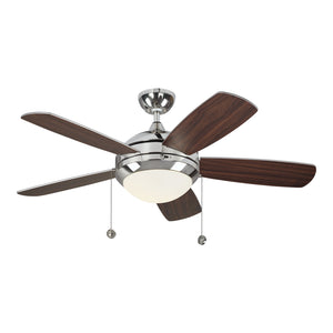 Generation Lighting. - 5DIC44PND-V1 - 44"Ceiling Fan - Discus - Polished Nickel