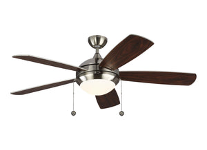 Generation Lighting. - 5DIC52BSD-V1 - 52"Ceiling Fan - Discus - Brushed Steel