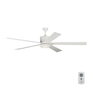 Generation Lighting. - 5VMR72RZWD - 72"Ceiling Fan - Vision - Matte White