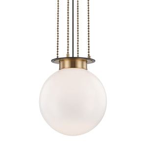 Hudson Valley - 2017-AOB - One Light Pendant - Gunther - Aged Old Bronze