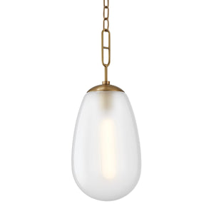 Hudson Valley - 2109-AGB - One Light Pendant - Bruckner - Aged Brass