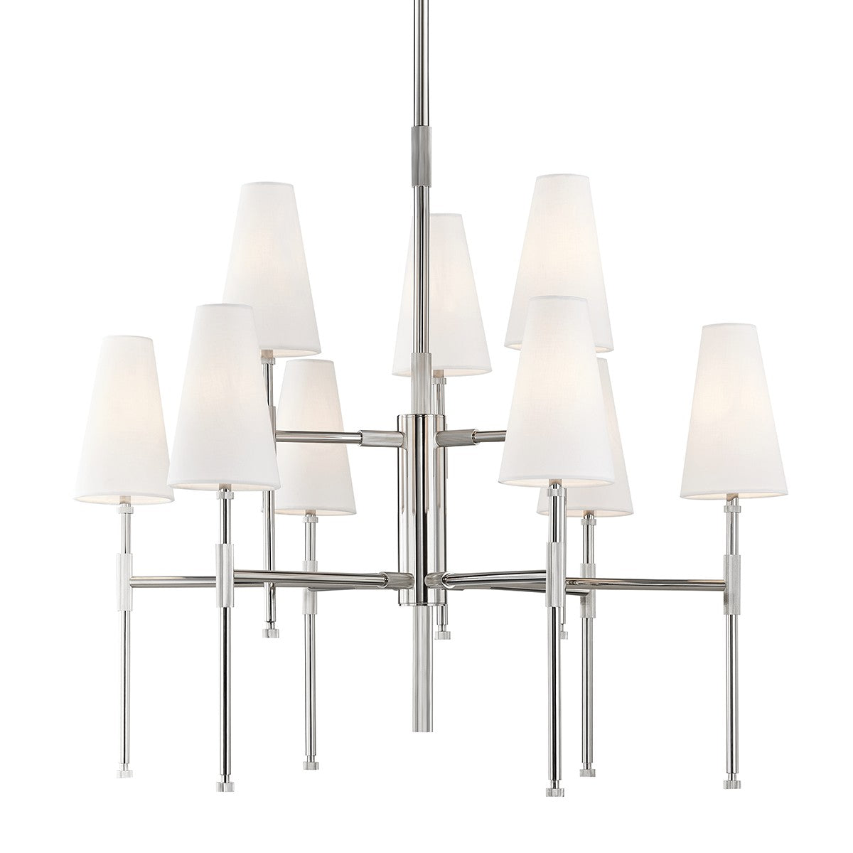 Hudson Valley - 3734-PN - Nine Light Chandelier - Bowery - Polished Nickel