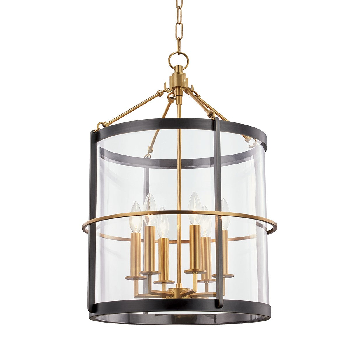 Hudson Valley - BKO201-AOB - Six Light Pendant - Ren - Aged Old Bronze