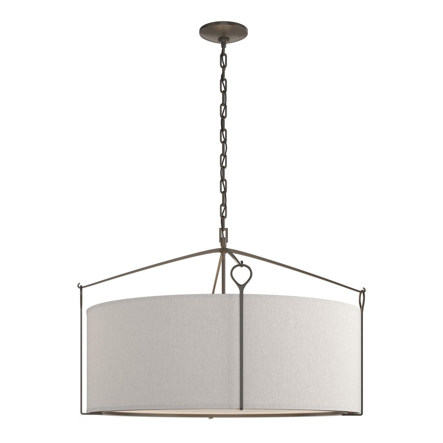 Hubbardton Forge - 104255-SKT-07-SE2899 - Bow Large Pendant - Bow - Dark Smoke