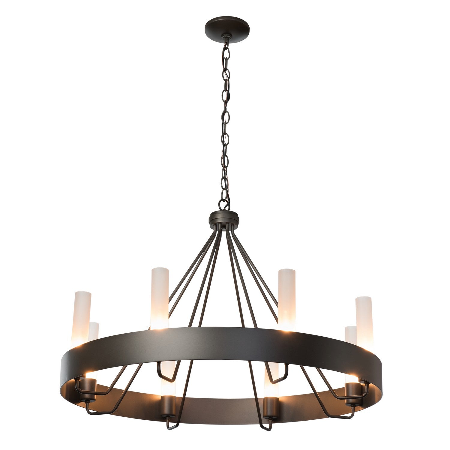 Hubbardton Forge - 105040-SKT-07-FD0611 - Banded Ring Chandelier - Banded - Dark Smoke
