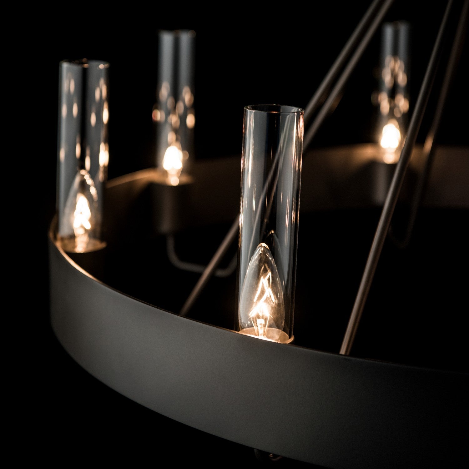 Hubbardton Forge - 105040-SKT-07-ZM0611 - Banded Ring Chandelier - Banded - Dark Smoke