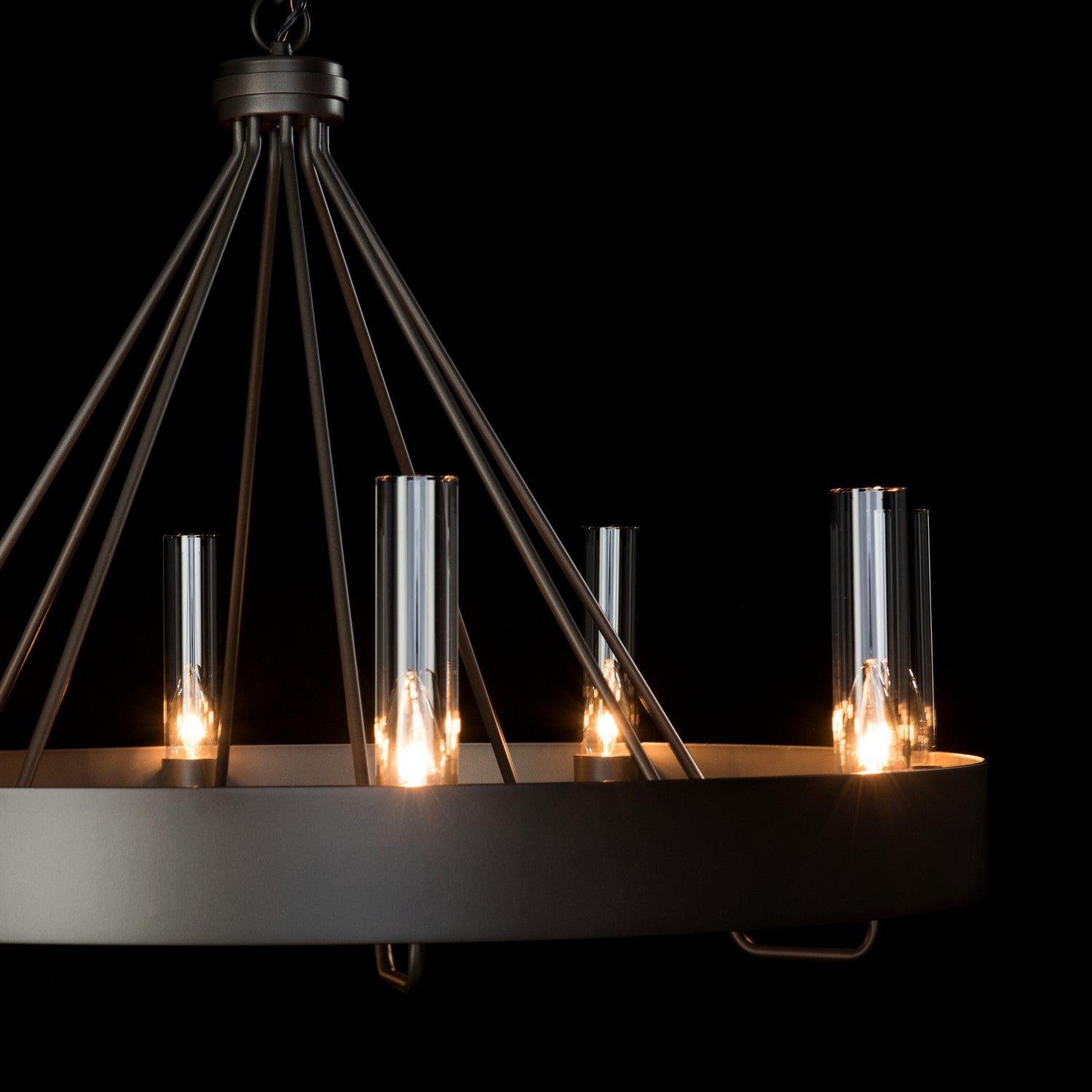 Hubbardton Forge - 105040-SKT-07-ZM0611 - Banded Ring Chandelier - Banded - Dark Smoke