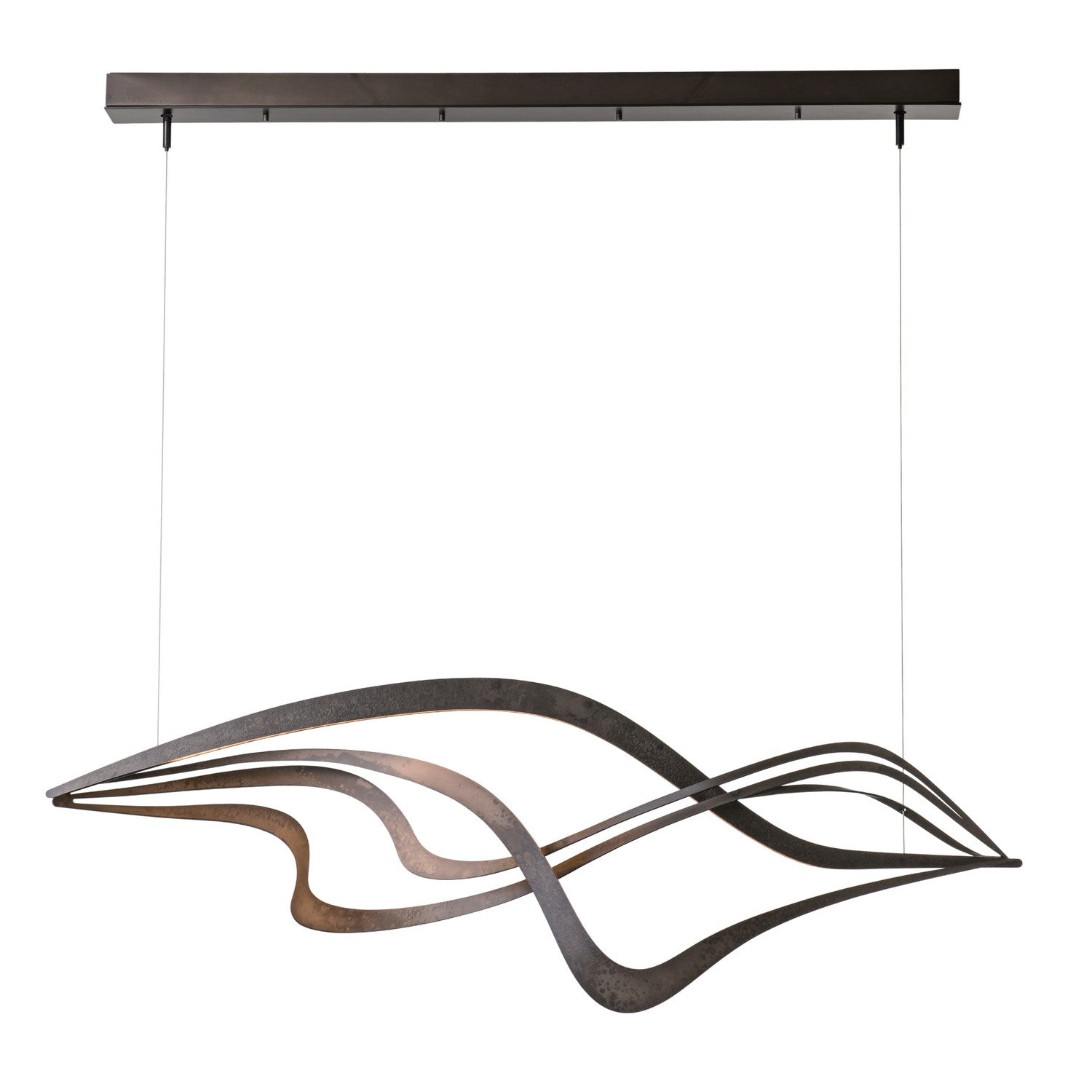 Hubbardton Forge - 139905-LED-STND-07 - Crossing Waves LED Pendant - Crossing Waves - Dark Smoke