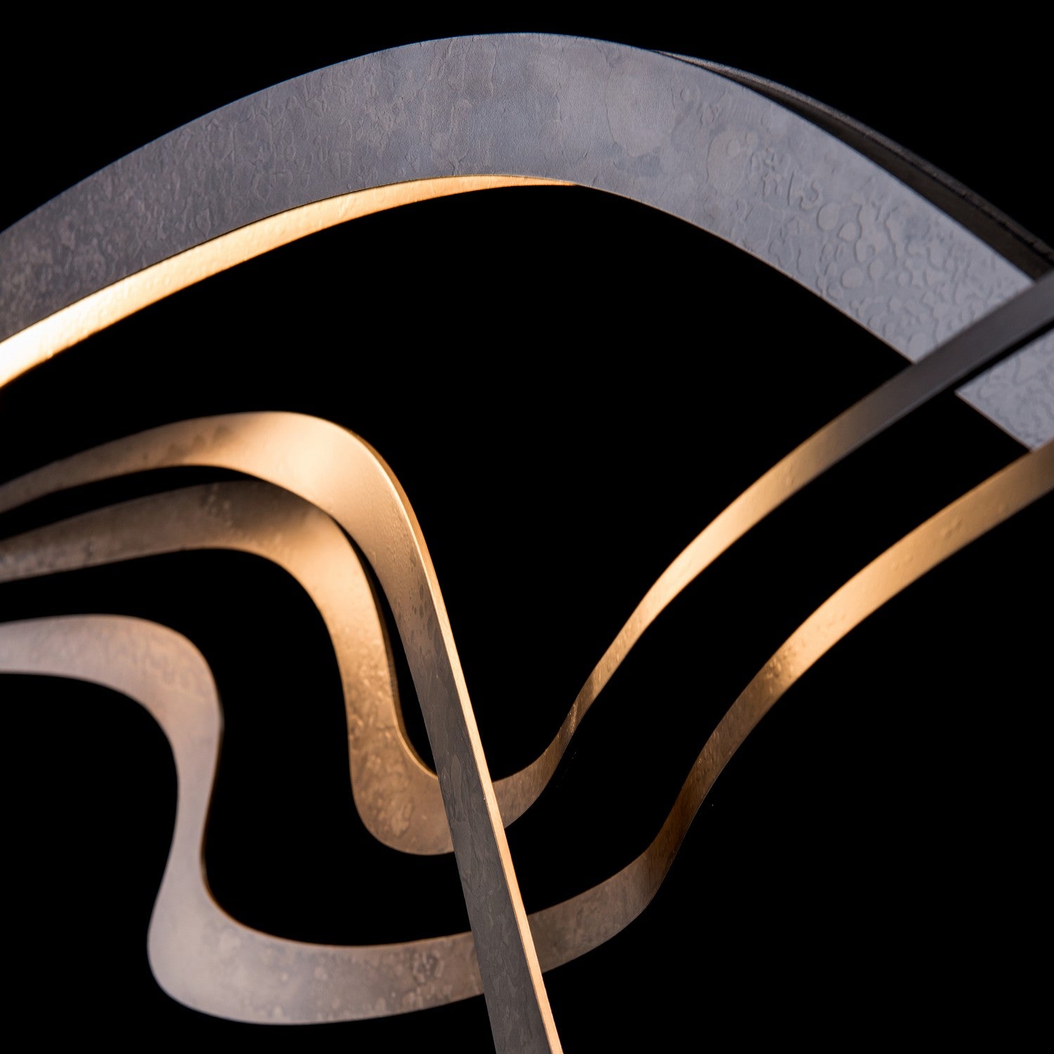 Hubbardton Forge - 139905-LED-STND-07 - Crossing Waves LED Pendant - Crossing Waves - Dark Smoke
