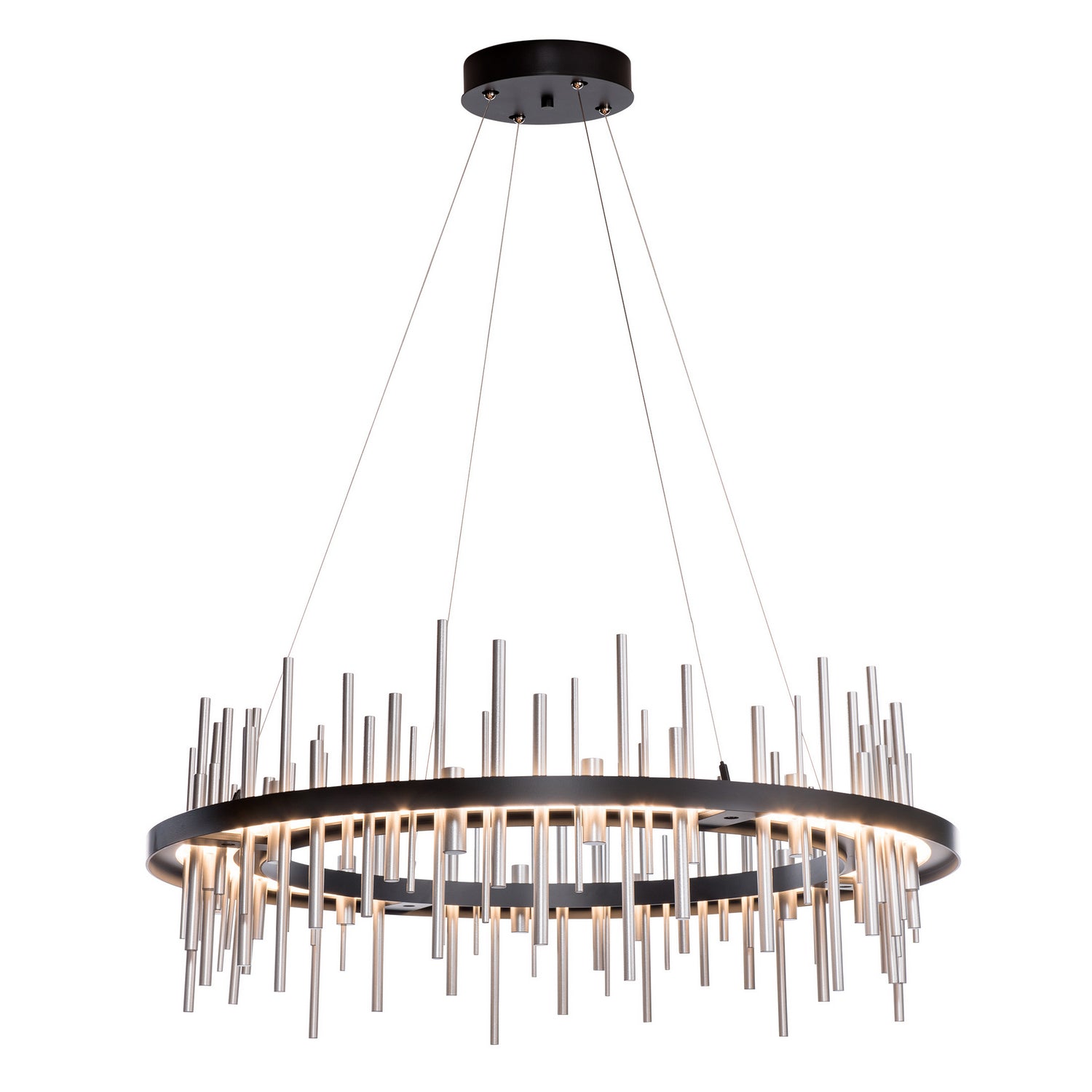 Hubbardton Forge - 139910-LED-STND-89-89 - Cityscape Circular LED Pendant - Cityscape - Ink