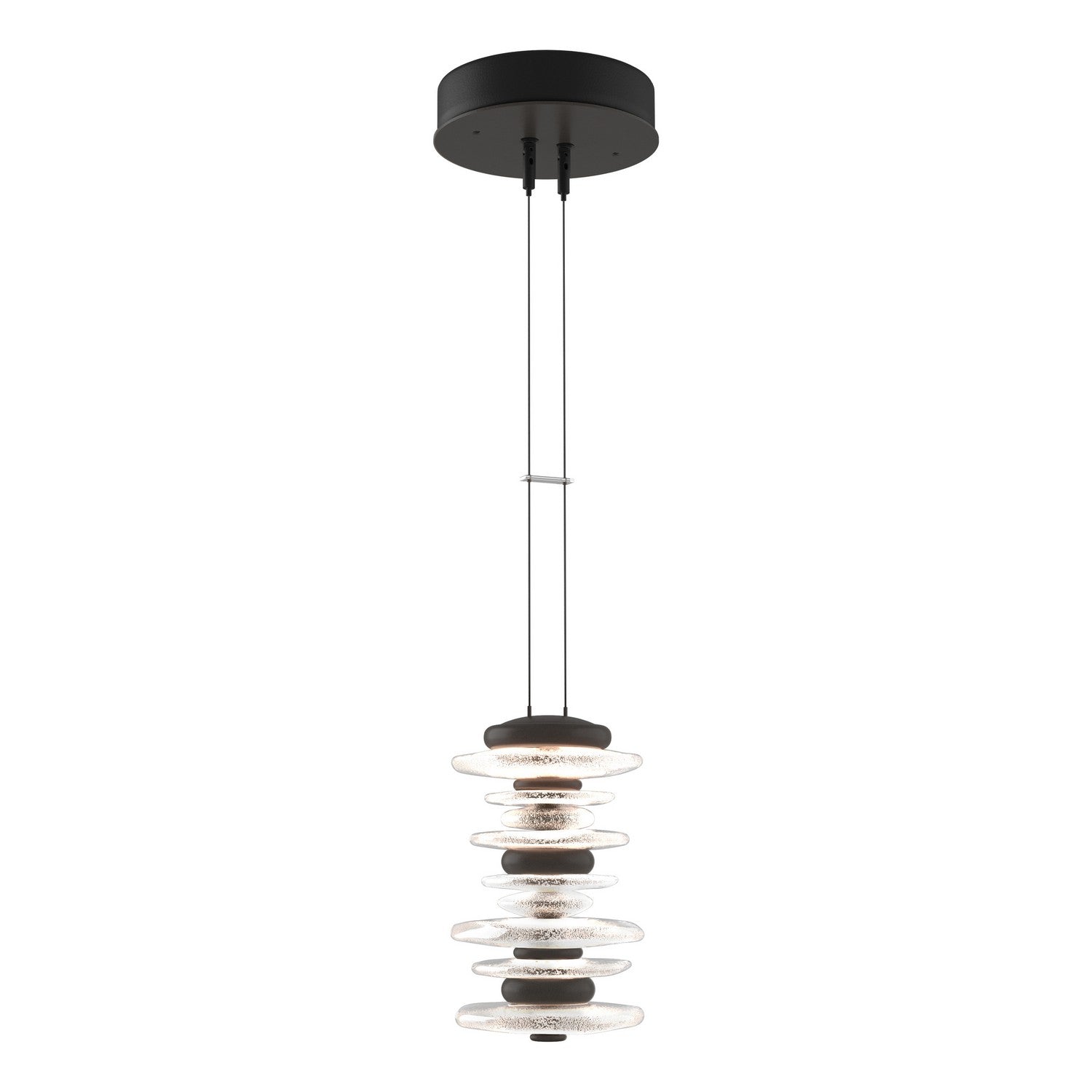 Hubbardton Forge - 139973-LED-STND-07 - LED Pendant - Cairn - Dark Smoke