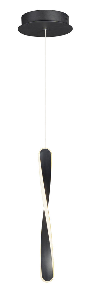 ET2 - E24151-BK - LED Mini Pendant - Pirouette - Black