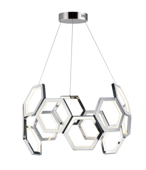 ET2 - E24893-PC - LED Pendant - Polygon - Polished Chrome