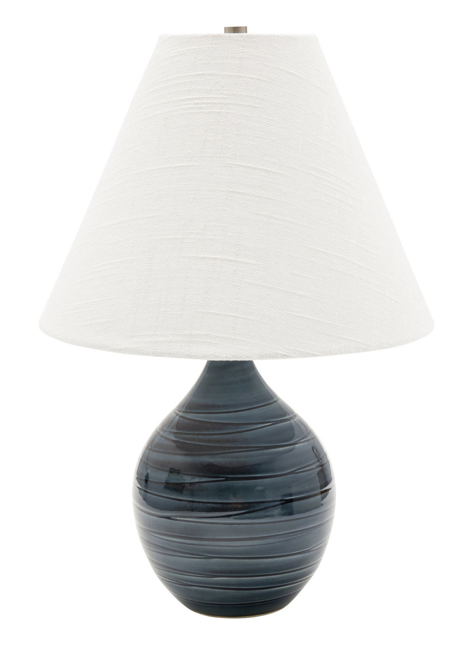 House of Troy - GS200-SBG - One Light Table Lamp - Scatchard - Scored Blue Gloss