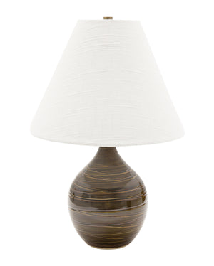 House of Troy - GS200-SBR - One Light Table Lamp - Scatchard - Scored Brown Gloss