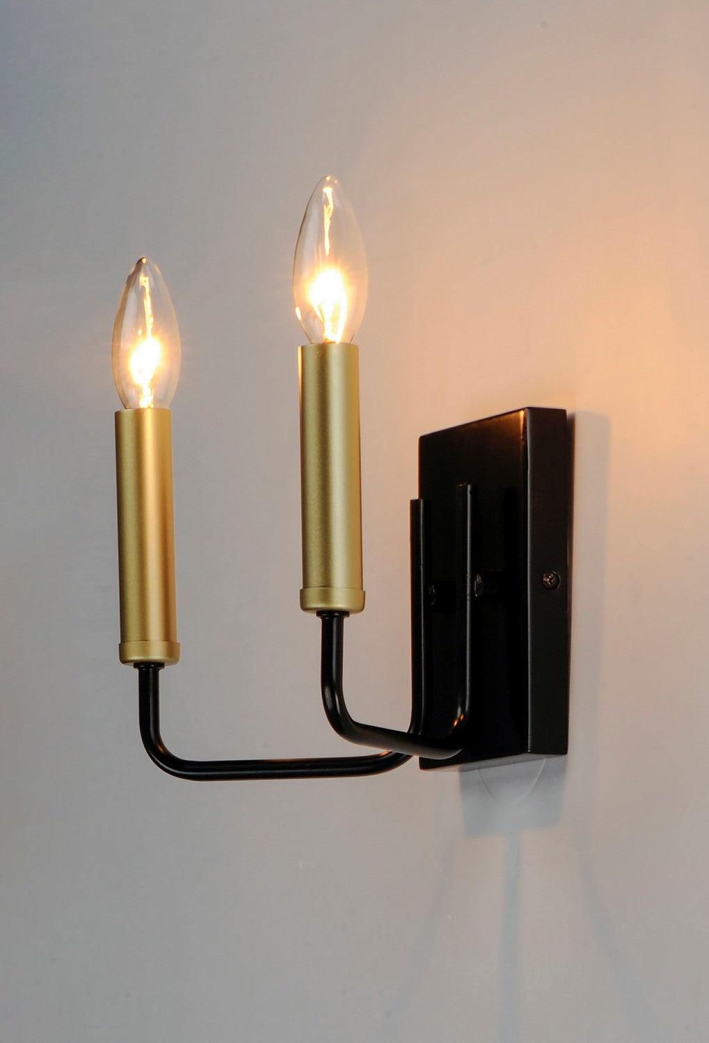 Maxim - 10252BKGLD - Two Light Wall Sconce - Sullivan - Black / Gold