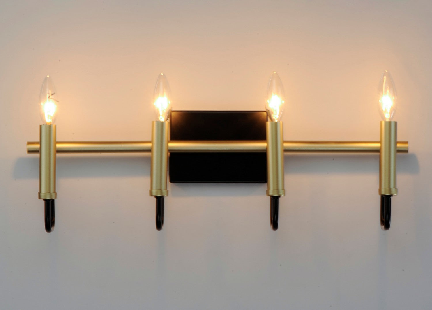 Maxim - 10254BKGLD - Four Light Wall Sconce - Sullivan - Black / Gold