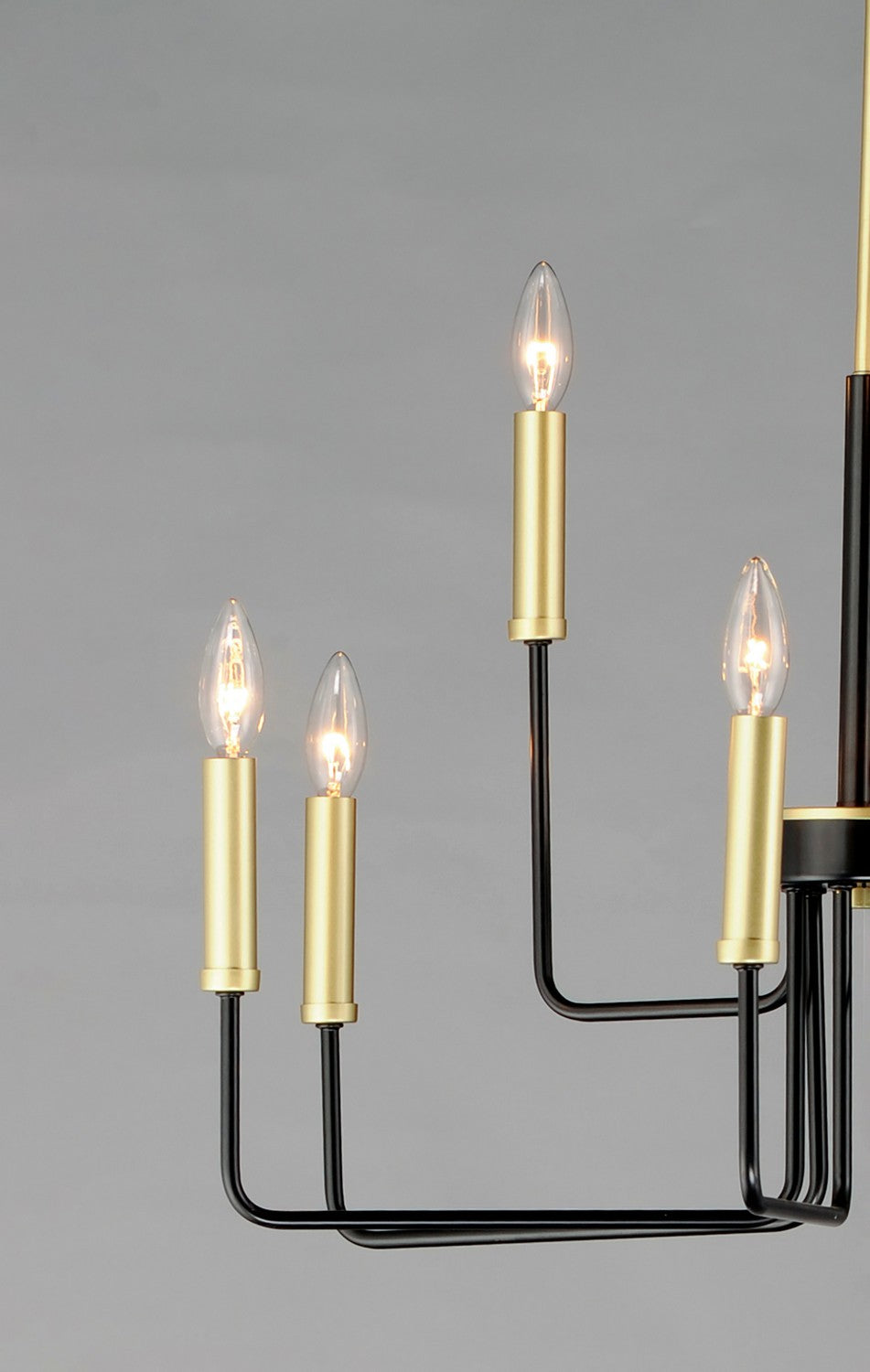 Maxim - 10257BKGLD - Nine Light Chandelier - Sullivan - Black / Gold