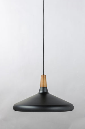 Maxim - 11354WNBK - One Light Pendant - Nordic - Walnut / Black