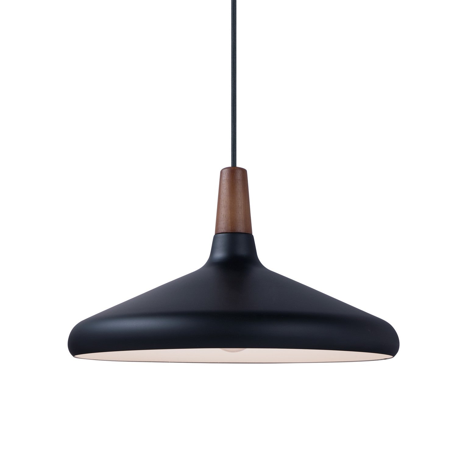 Maxim - 11354WNBK - One Light Pendant - Nordic - Walnut / Black