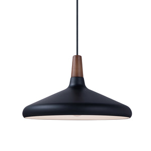 Maxim - 11354WNBK - One Light Pendant - Nordic - Walnut / Black