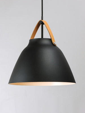 Maxim - 11356TNBK - One Light Pendant - Nordic - Tan Leather / Black