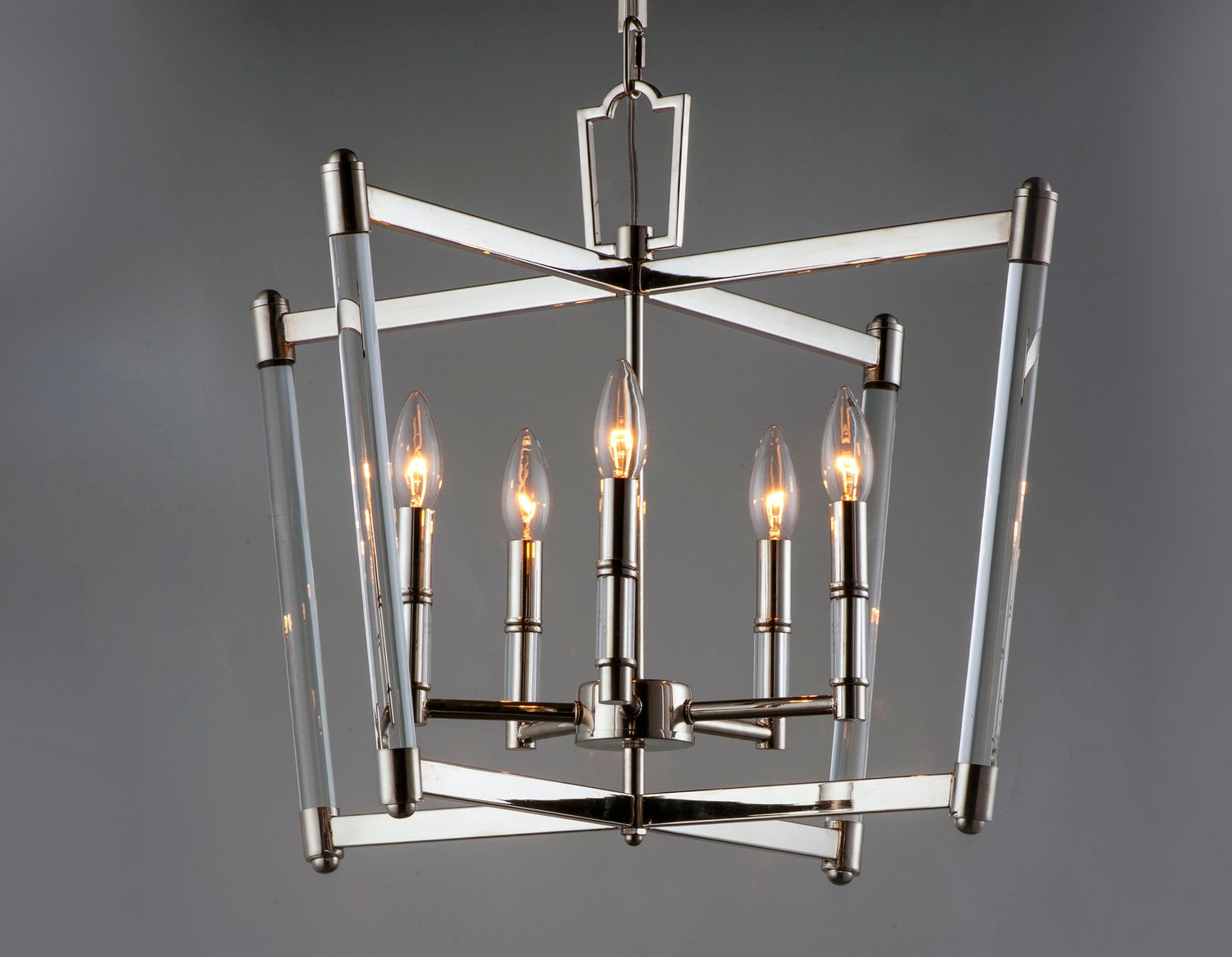 Maxim - 16103CLPN - Five Light Chandelier - Lucent - Polished Nickel