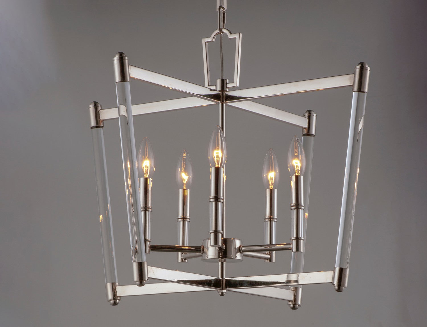 Maxim - 16103CLPN - Five Light Chandelier - Lucent - Polished Nickel