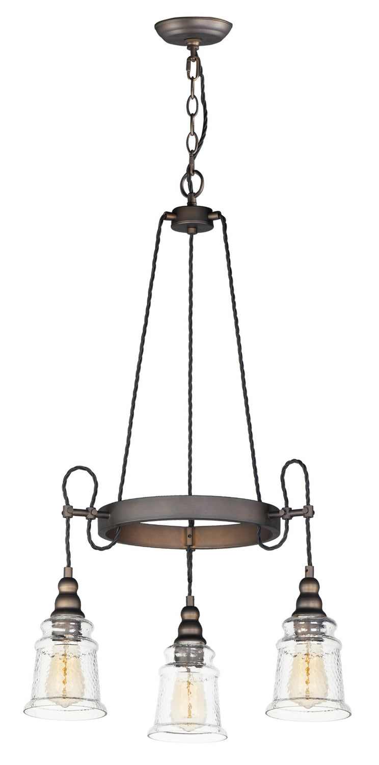 Maxim - 21573HMOI - Three Light Chandelier - Revival - Oil Rubbed Bronze