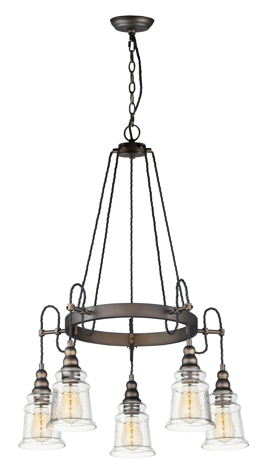 Maxim - 21575HMOI - Five Light Chandelier - Revival - Oil Rubbed Bronze