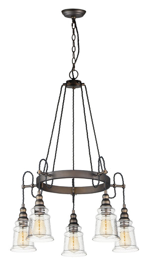 Maxim - 21575HMOI - Five Light Chandelier - Revival - Oil Rubbed Bronze