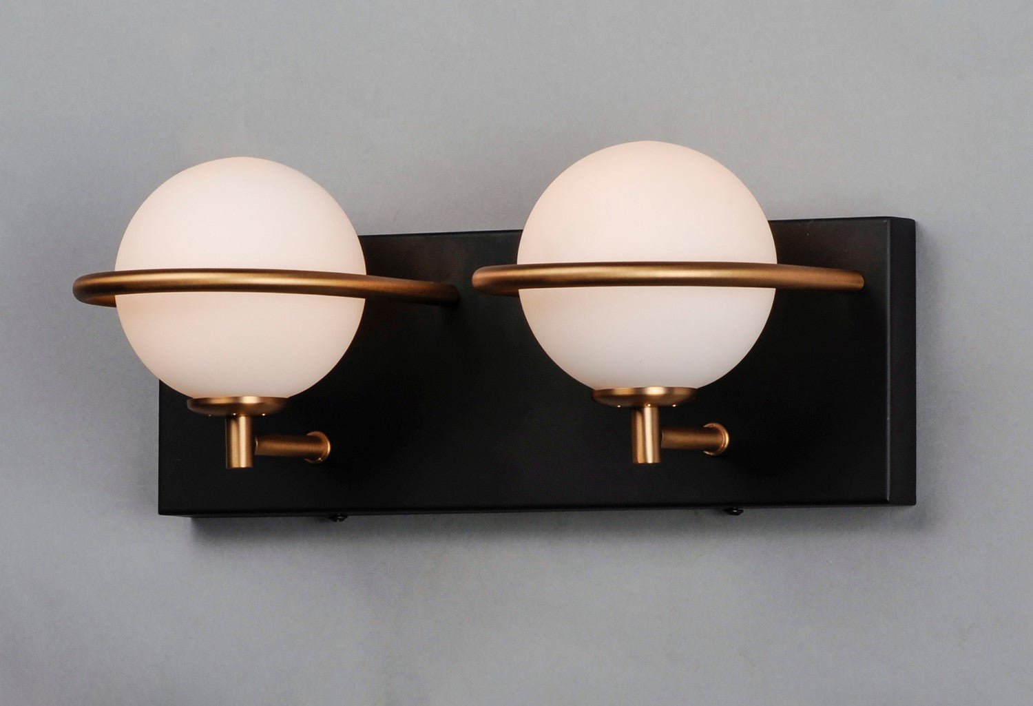 Maxim - 21602SWBKGLD - LED Bath Vanity - Revolve - Black / Gold