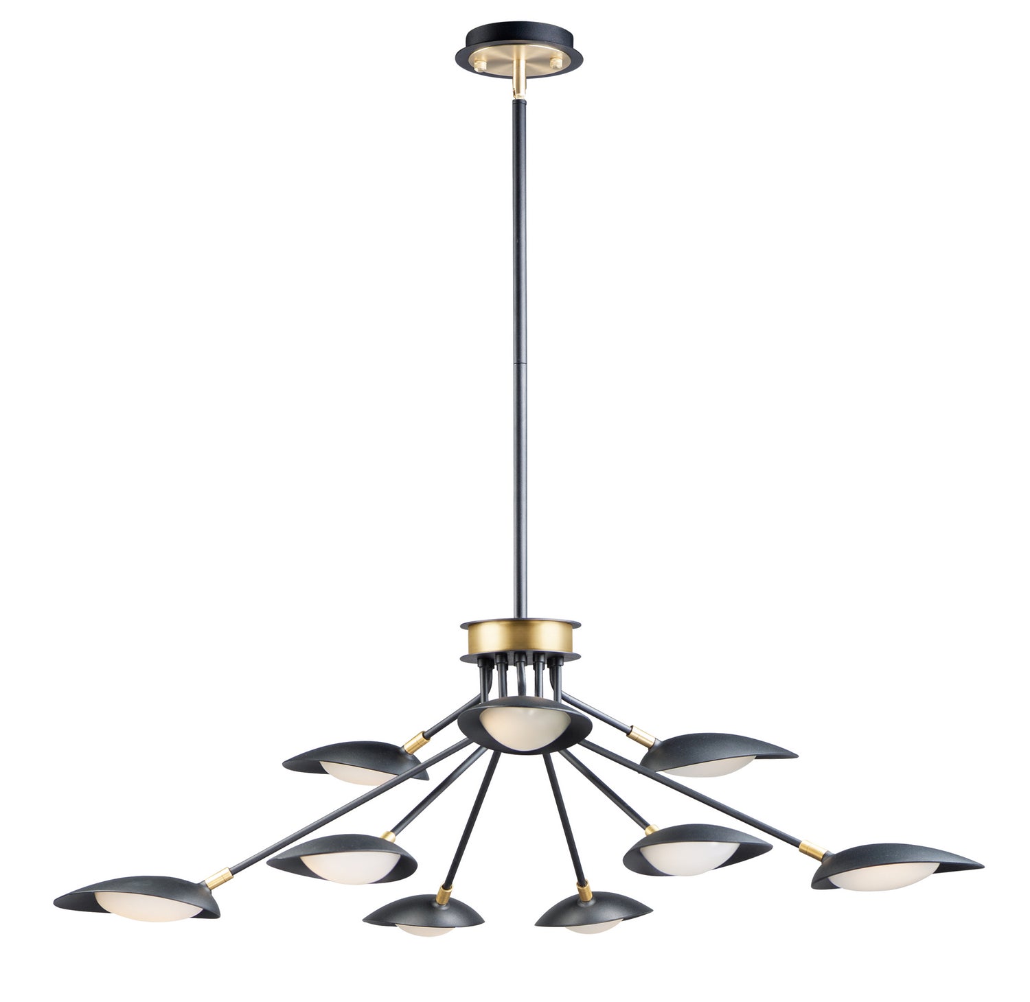 Maxim - 21699BKSBR - LED Chandelier - Scan - Black / Satin Brass