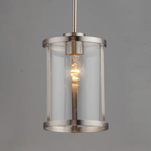 Maxim - 25252CLSN - One Light Pendant - Sentinel - Satin Nickel