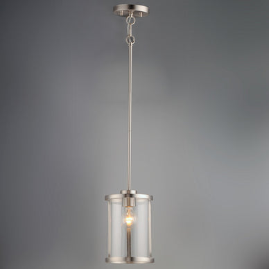 Maxim - 25252CLSN - One Light Pendant - Sentinel - Satin Nickel