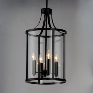 Maxim - 25253CLBK - Four Light Pendant - Sentinel - Black