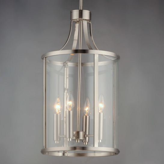 Maxim - 25253CLSN - Four Light Pendant - Sentinel - Satin Nickel