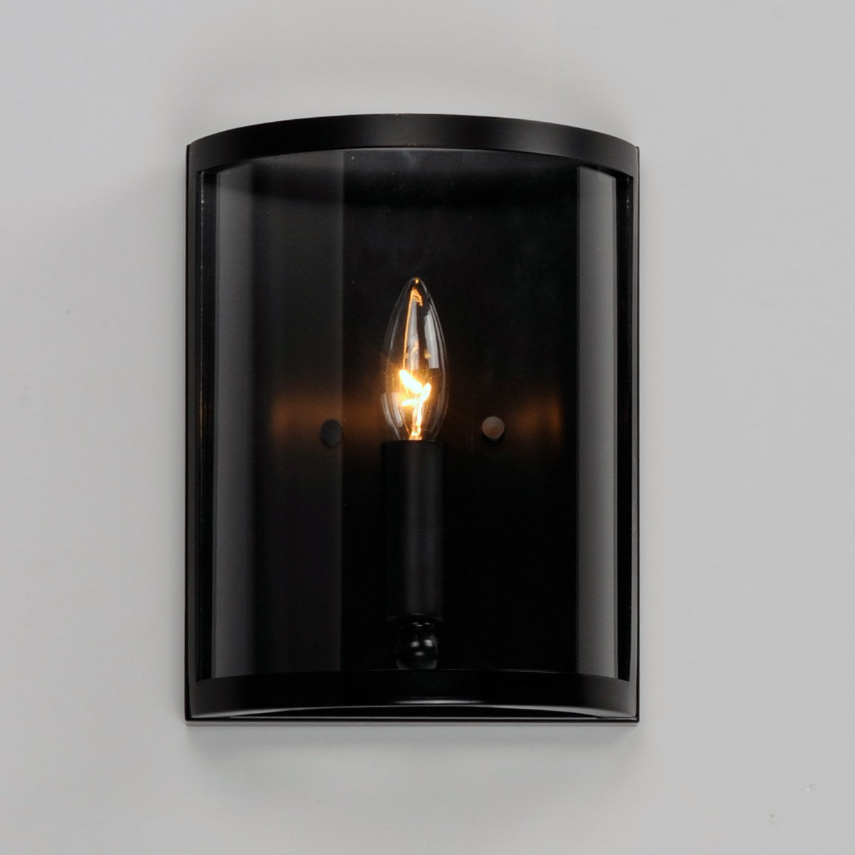 Maxim - 25259CLBK - One Light Wall Sconce - Sentinel - Black