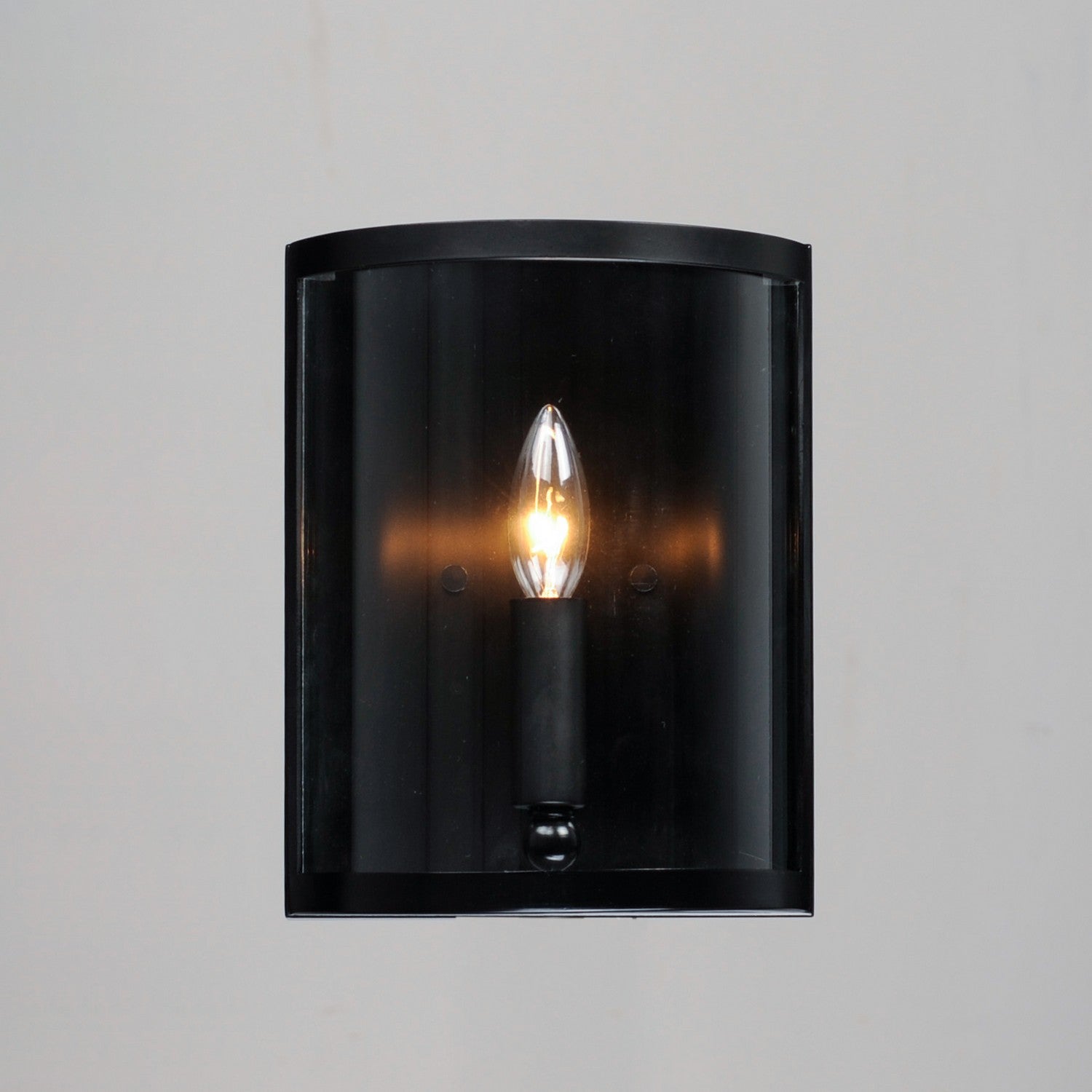 Maxim - 25259CLBK - One Light Wall Sconce - Sentinel - Black