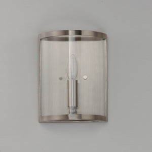 Maxim - 25259CLSN - One Light Wall Sconce - Sentinel - Satin Nickel