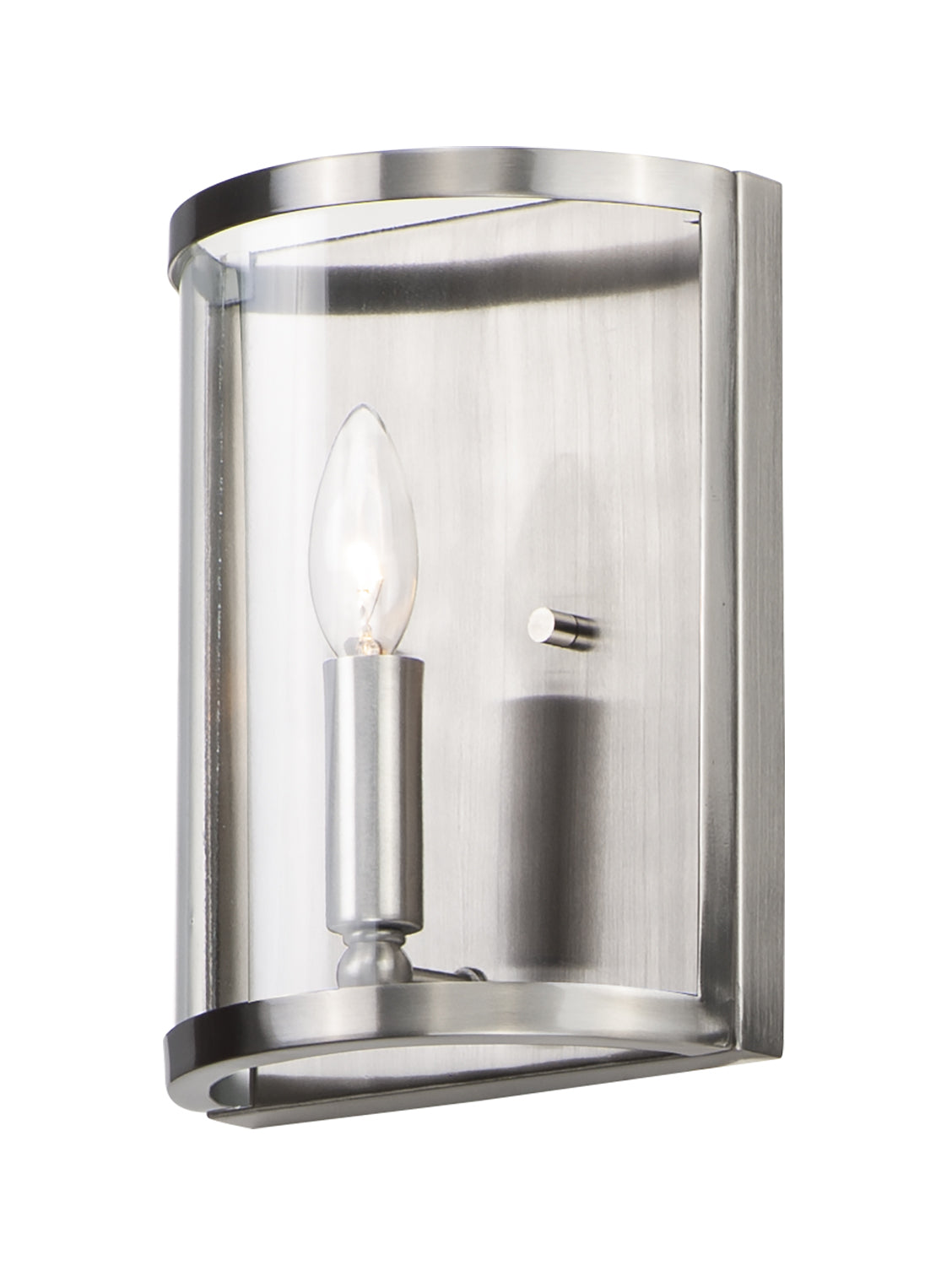 Maxim - 25259CLSN - One Light Wall Sconce - Sentinel - Satin Nickel