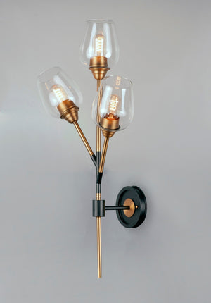 Maxim - 26341CLABBK - LED Wall Sconce - Savvy - Antique Brass / Black